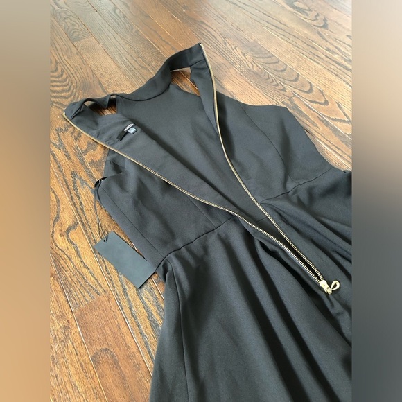 NWT - Naven Women’s 4 Black Mia Halter Fit & Flare Skater Mini Cocktail Dress - Picture 12 of 13